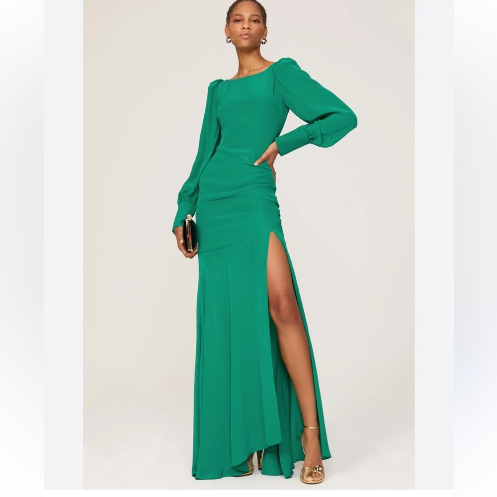 De La Vali Emerald Evening Gown